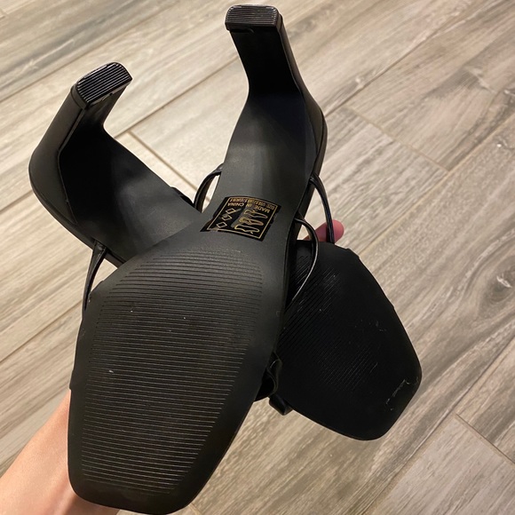 Black Strappy Heels - Picture 4 of 4